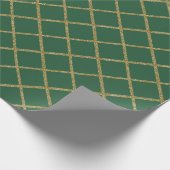 Jede Farbe mit Gold Glitzer Grid Geschenkpapier (Ecke)