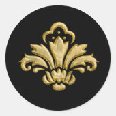 Jede Farbe mit Gold Lilie Umschlag Aufkleber (Vorderseite)