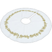 Jede Farbe mit goldenen Glittermustern Polyester Weihnachtsbaumdecke (Schrägansicht)