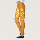 Jede Farbe mit goldener Marmorierung Leggings (Links)