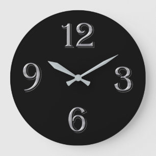 Jede Farbe mit großen Zahlen Große Wanduhr