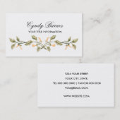 Jede Farbe mit Orange Trumpet Vine Business Card Visitenkarte (Vorne/Hinten)