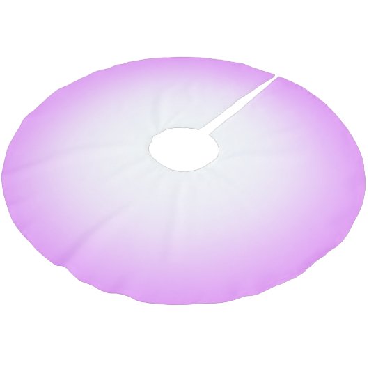 Jede Farbe mit rosa Ombre Tree Rock Polyester Weihnachtsbaumdecke (Schrägansicht)