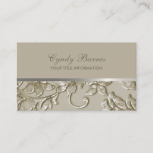 Jede Farbe mit Taube Damask Visitenkarte