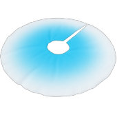 Jede Farbe mit weißem Ombre-Baumrock Polyester Weihnachtsbaumdecke (Schrägansicht)