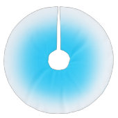 Jede Farbe mit weißem Ombre-Baumrock Polyester Weihnachtsbaumdecke (Vorderseite)