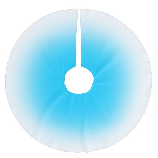 Jede Farbe mit weißem Ombre-Baumrock Polyester Weihnachtsbaumdecke (Vorderseite)