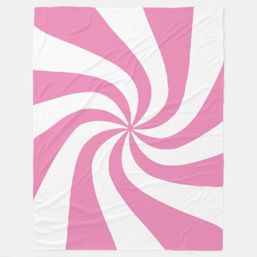 Jede Farbe mit weißem Pfefferminzspieß, wirbelndes Fleecedecke (Vorderseite)