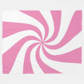 Jede Farbe mit weißem Pfefferminzspieß, wirbelndes Fleecedecke (Vorderseite (Horizontal))