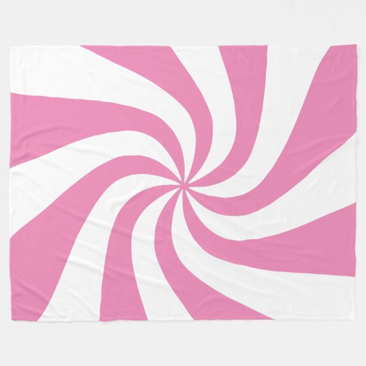 Jede Farbe mit weißem Pfefferminzspieß, wirbelndes Fleecedecke (Vorderseite (Horizontal))