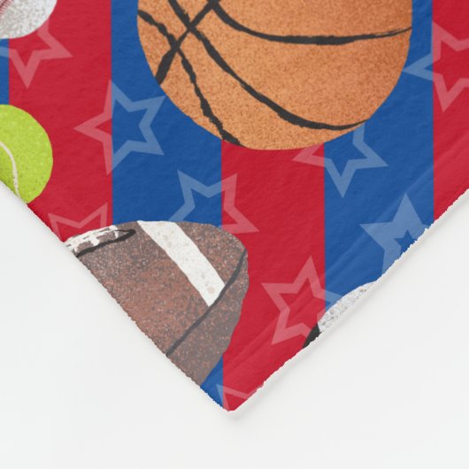 Jede Farbe - Multiball-Sport Fleecedecke (Ecke)