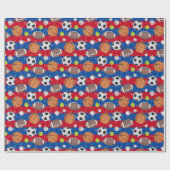 Jede Farbe - Multiball-Sport Geschenkpapier (Flach)