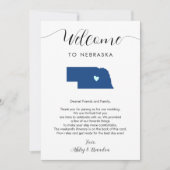 Jede Farbe Nebraska Hochzeitstag Begrüßungsreise (Vorderseite)