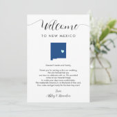 Jede Farbe New Mexico Hochzeit Willkommensreise (Stehend Vorderseite)