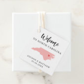 Jede Farbe North Carolina Hochzeitungs-Begrüßungst Geschenkanhänger (Beispiel)