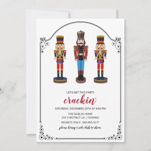 JEDE FARBE - Nutcracker Holiday Einladung (Vorderseite)