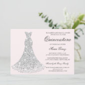 JEDE FARBE - Quinceanera Birthday Einladung (Stehend Vorderseite)