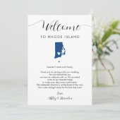 Jede Farbe Rhode Island Hochzeitstag Begrüßungsrei (Stehend Vorderseite)