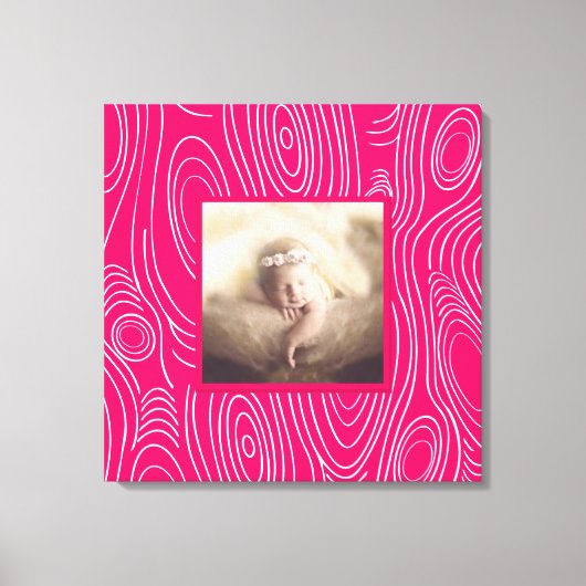 Jede Farbe rustikale Holz Gran Abstrakte moderne K Leinwanddruck (Vorderseite)