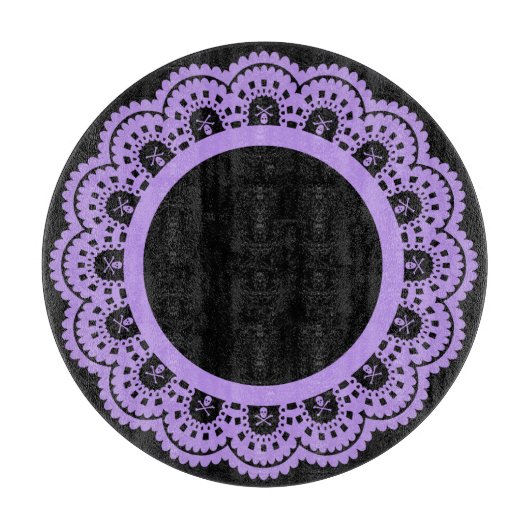 JEDE FARBE! Skull Lace Cutting Board Schneidebrett (Vorderseite)