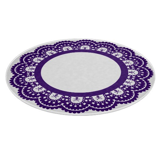 JEDE FARBE! Skull Lace Cutting Board Schneidebrett (Ecke)