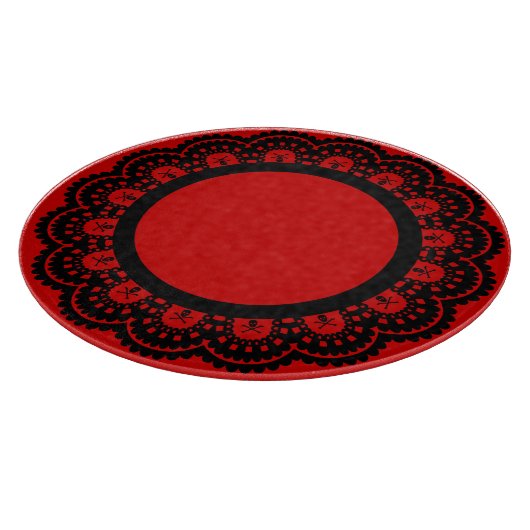 JEDE FARBE! Skull Lace Cutting Board Schneidebrett (Ecke)