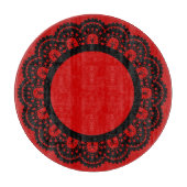 JEDE FARBE! Skull Lace Cutting Board Schneidebrett (Vorderseite)