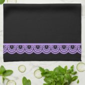 JEDE FARBE! Skull Lace Teetuch Geschirrtuch (Gefaltet)