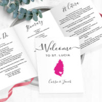 Jede Farbe St. Lucia Karte Hochzeitstag Begrüßungs