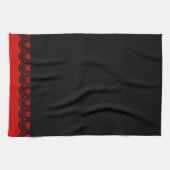 JEDE FARBE! Teetuch aus schwarzem Skull Geschirrtuch (Horizontal)