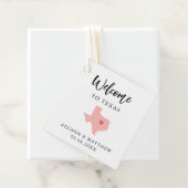 Jede Farbe Texas Hochzeitungs-Begrüßungstasche Geschenkanhänger (Beispiel)