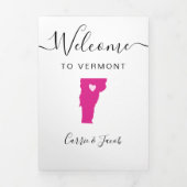 Jede Farbe Vermont Karte Hochzeitstag Begrüßungsre (Cover)