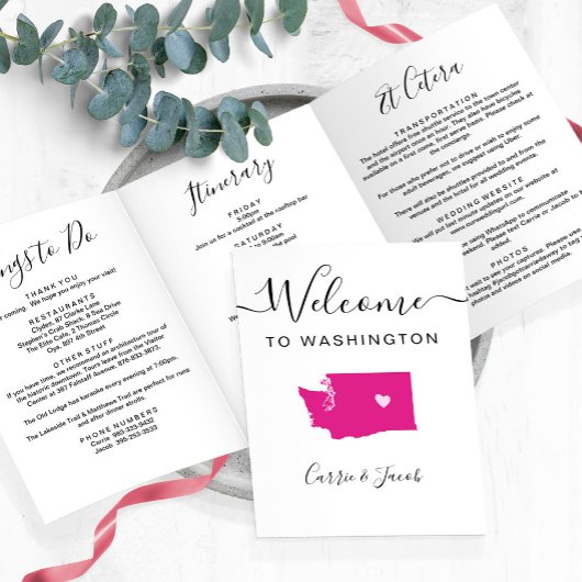 Jede Farbe Washington Karte Begrüßungsreise