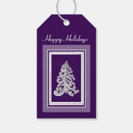 Jede Farbe Weihnachtsbaum zu personalisieren Geschenkanhänger