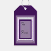 Jede Farbe Weihnachtsbaum zu personalisieren Geschenkanhänger (Rückseite)