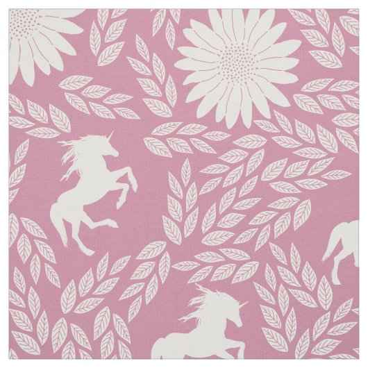 Jede Farbe wird als rosa Elfenbeinblume angezeigt Stoff (Muster)