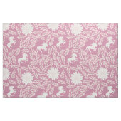 Jede Farbe wird als rosa Elfenbeinblume angezeigt Stoff (Fat Quarter (45,7 x 55,9 cm))