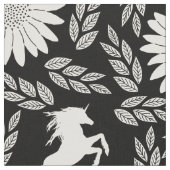 Jede Farbe wird als Schwarzes Elfenbein Unicorn Bl Stoff (Nahaufnahme)