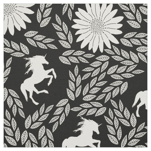 Jede Farbe wird als Schwarzes Elfenbein Unicorn Bl Stoff (Muster)