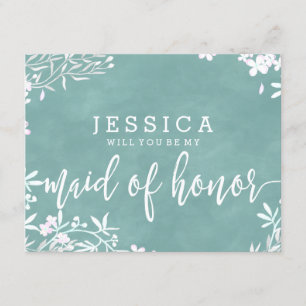 Jede Farbe wird meine Trauzeugin sein Einladung