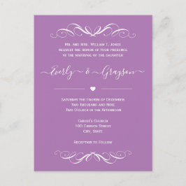 Jede Farbhochzeitskarte Einladungspostkarte