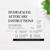 Jede farbige einfache HydraFacial Aftercare Advice (Schreibtisch)