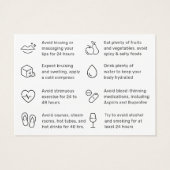 Jede farbige einfache Lippenflasche Botox Aftercar (Rückseite)