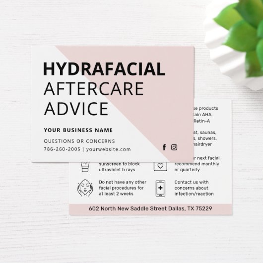 Jede farbige HydraFacial Aftercare Instructions Ca (Schreibtisch)
