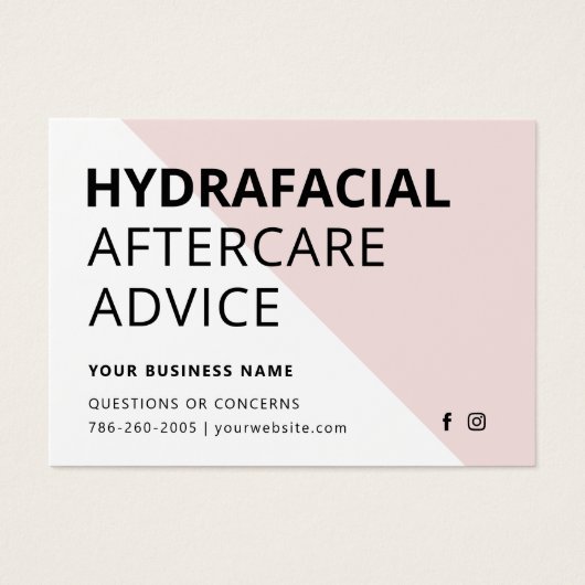 Jede farbige HydraFacial Aftercare Instructions Ca (Vorderseite)