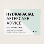 Jede farbige HydraFacial Aftercare Instructions Ca (Vorderseite)