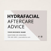 Jede farbige HydraFacial Aftercare Instructions Ca (Vorderseite)