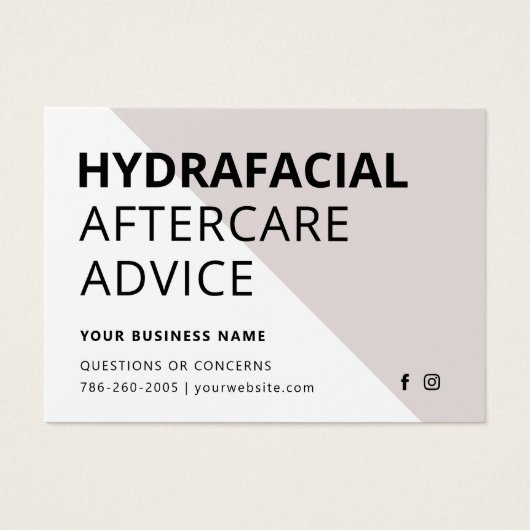 Jede farbige HydraFacial Aftercare Instructions Ca (Vorderseite)