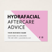 Jede farbige HydraFacial Aftercare Instructions Ca (Vorderseite)