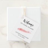 Jede farbige Long Island Wedding Willkommenstasche Geschenkanhänger (Beispiel)